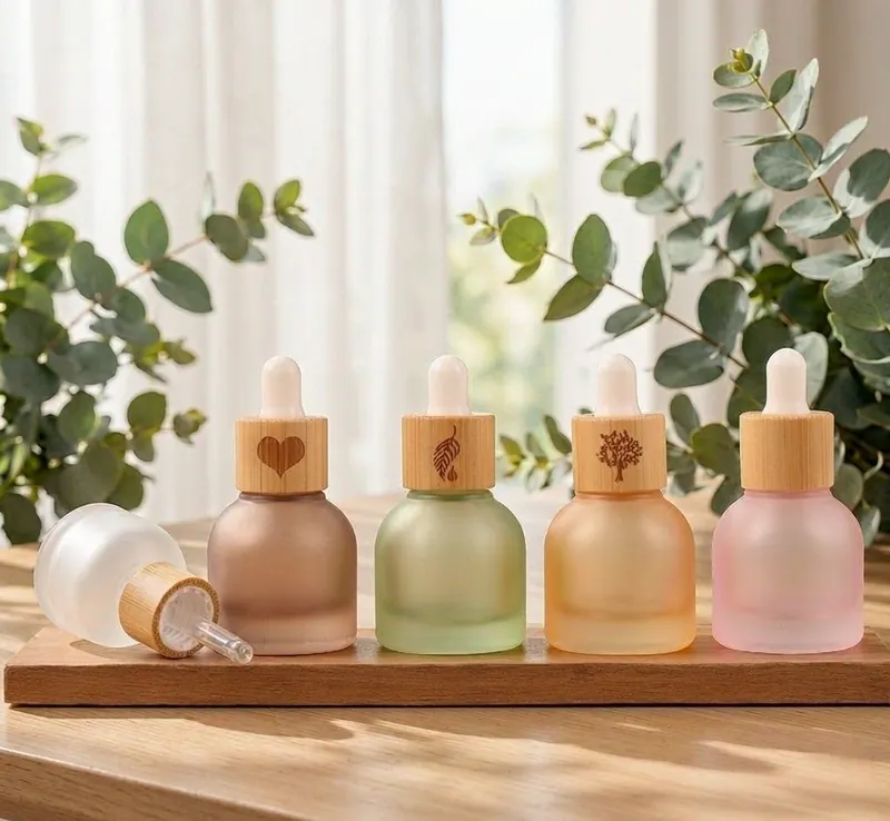 Essential oil dropper bottles